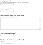 Ask the Artists a Question